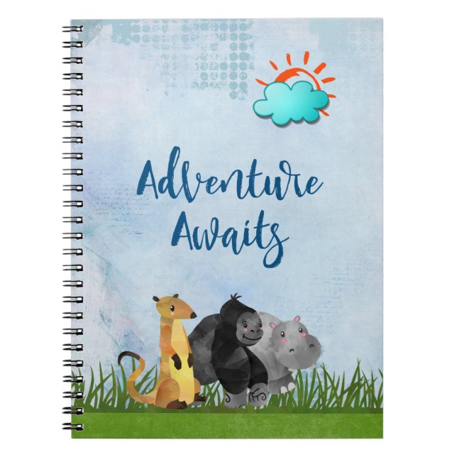 Caderno Espiral Gorilla Hippo e Meerkat - Aguardam (Frente)