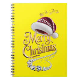 Caderno Espiral Gorro de Natal fofo