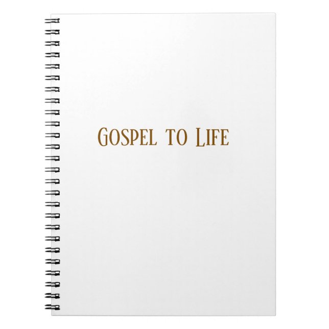 Caderno Espiral Gospel to Life Notebook (Frente)