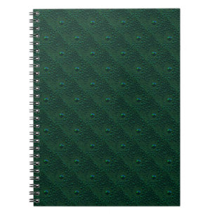 Caderno Espiral Gotas de Água em Metal Verde