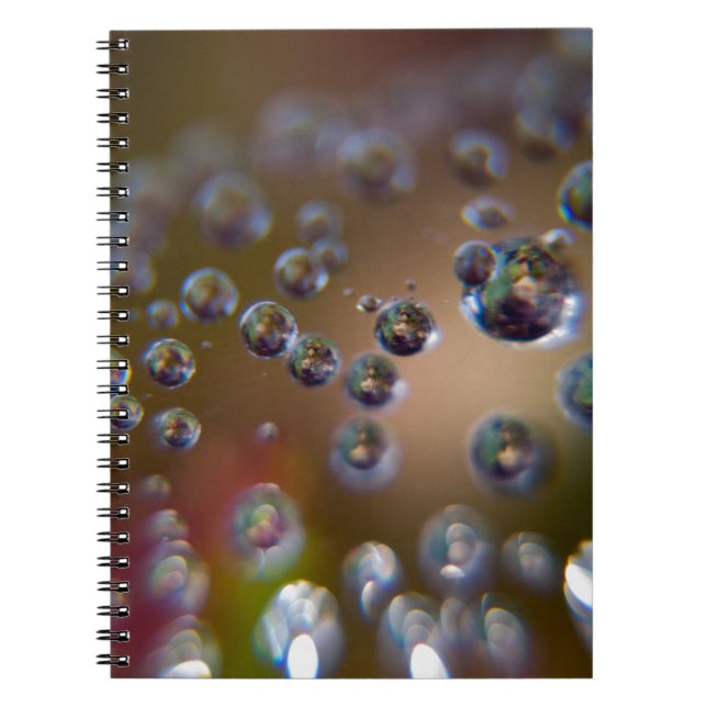 Caderno Espiral Gotas de água em movimento (Frente)