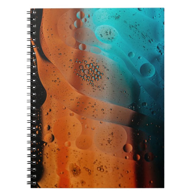 Caderno Espiral Gotas de água em vidro (Frente)
