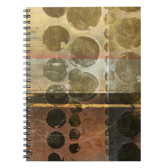 Caderno Espiral Gotas Verdes Circulantes (Frente)