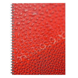 Caderno Espiral Gotas vermelhas no vidro