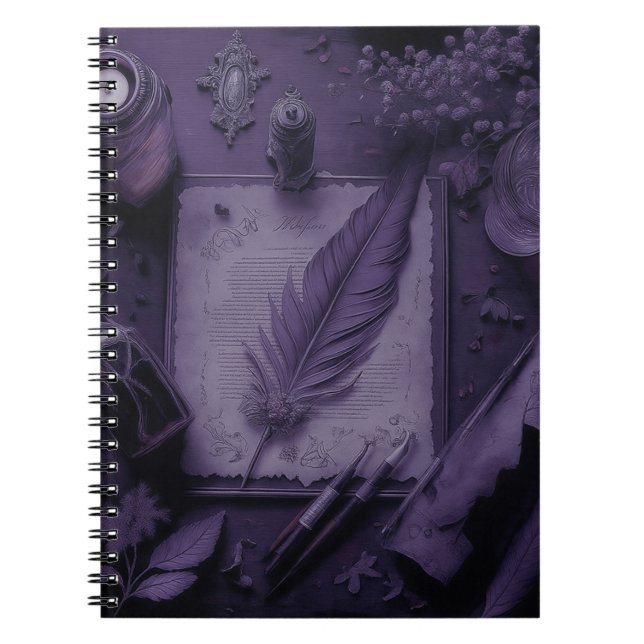 Caderno Espiral Goth book cover Notebook (Frente)