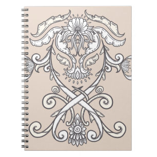Caderno Espiral Gótica - Crest Ornamental
