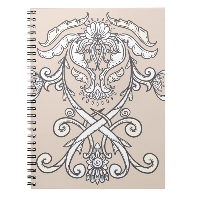 Caderno Espiral Gótica - Crest Ornamental (Frente)