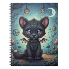 Caderno Espiral Gótica Fantasy Baby KitBat