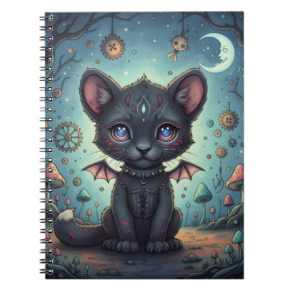 Caderno Espiral Gótica Fantasy Baby KitBat