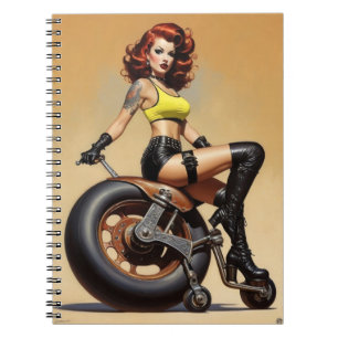Caderno Espiral Gótica Roller Derby Girl