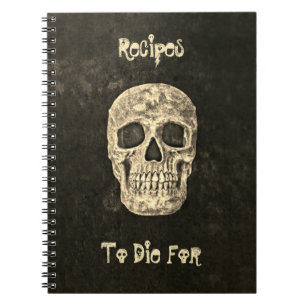Caderno Espiral Gótico Gótico - O Gaivota Negra Receita Para Mor