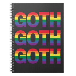 Caderno Espiral Gótico LGBTQ+ Regenbogen