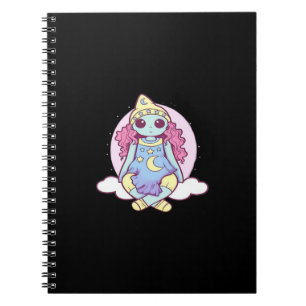 Caderno Espiral Gótico Pastel Whimsigoth Palhaço Ragdoll
