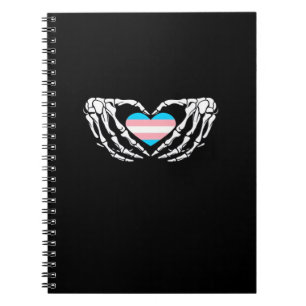 Caderno Espiral Gótico Transgénero do Orgão Trans de Halloween
