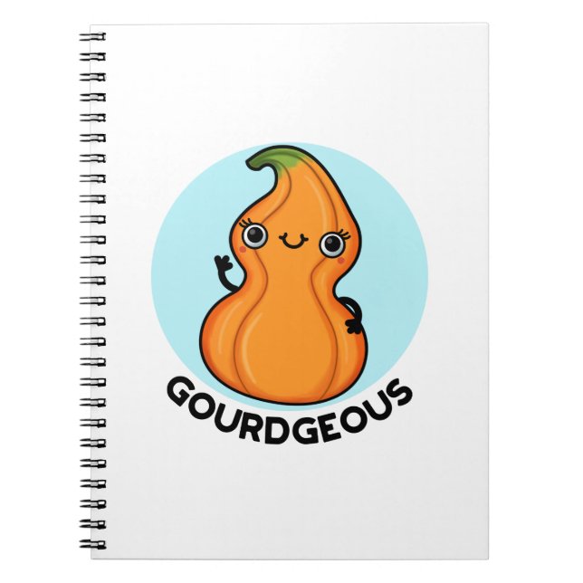 Caderno Espiral Gourd-geous Piada Engraçada Gourd Legume  (Frente)