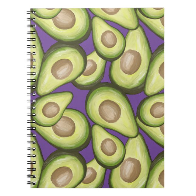Caderno Espiral Gourmet Fresco Vegan Avocado Padrão (Frente)