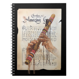 Caderno Espiral Graça incrível na língua Cherokee