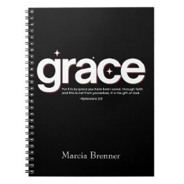 Caderno Espiral Grace Ephesianos 2:8