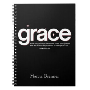 Caderno Espiral Grace Ephesianos 2:8