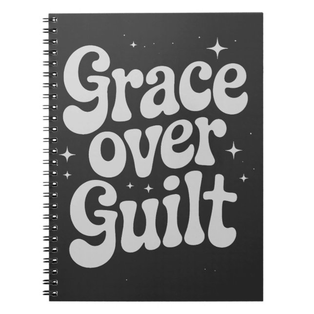 Caderno Espiral Grace sobre o notebook Guilt (Frente)