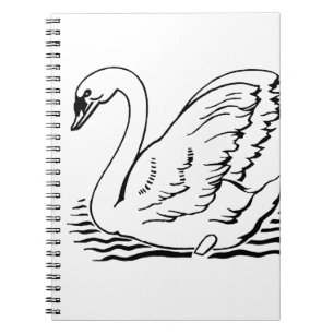 Caderno Espiral Graceful Swan