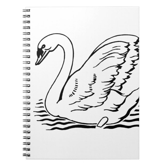 Caderno Espiral Graceful Swan (Frente)