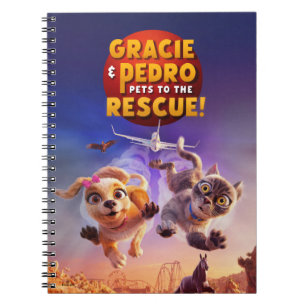 Caderno Espiral Gracie & Pedro: Animais de Estimação Salvadores!