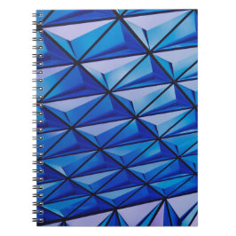 Caderno Espiral grade de ângulo azul