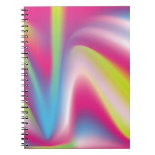Caderno Espiral Gradient multicolor plano de fundo abstrato, arte,
