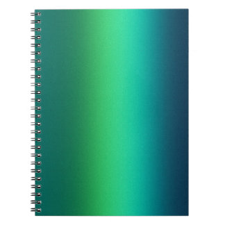 Caderno Espiral Gradiente Abstrato Verde Turquesa Fundo Moderno
