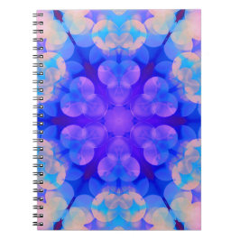 Caderno Espiral Gradiente Azul e Cor-de-Rosa Pastel Bble Art