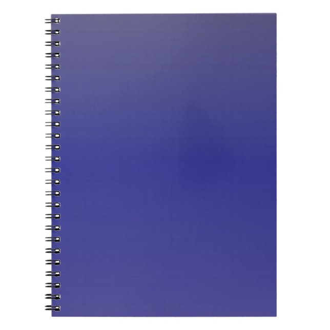 Caderno Espiral Gradiente Azul Índigo (Frente)