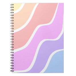 Caderno Espiral Gradiente de cor clara mista