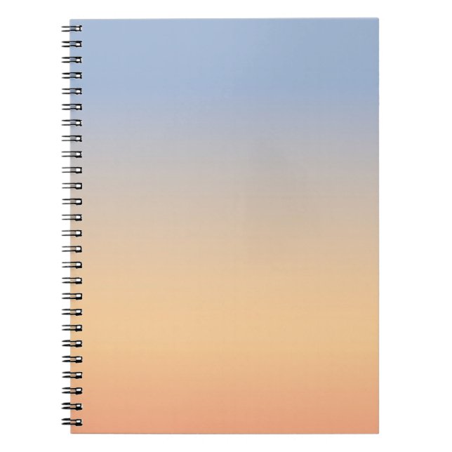 Caderno Espiral Gradiente do Céu Noturno (Frente)
