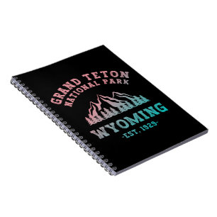 Caderno Espiral Gradiente Grand Teton National Park Wyoming EUA