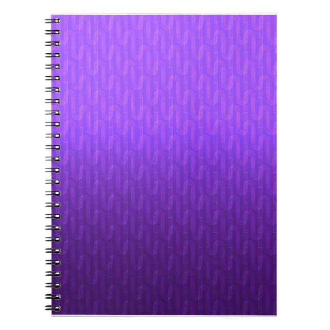 Caderno Espiral Gradiente lilac neon. (Frente)