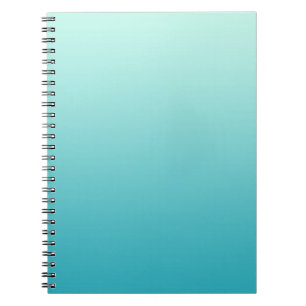Caderno Espiral gradientes APENAS DE COR - azul oceano