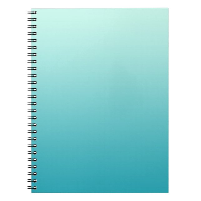 Caderno Espiral gradientes APENAS DE COR - azul oceano (Frente)