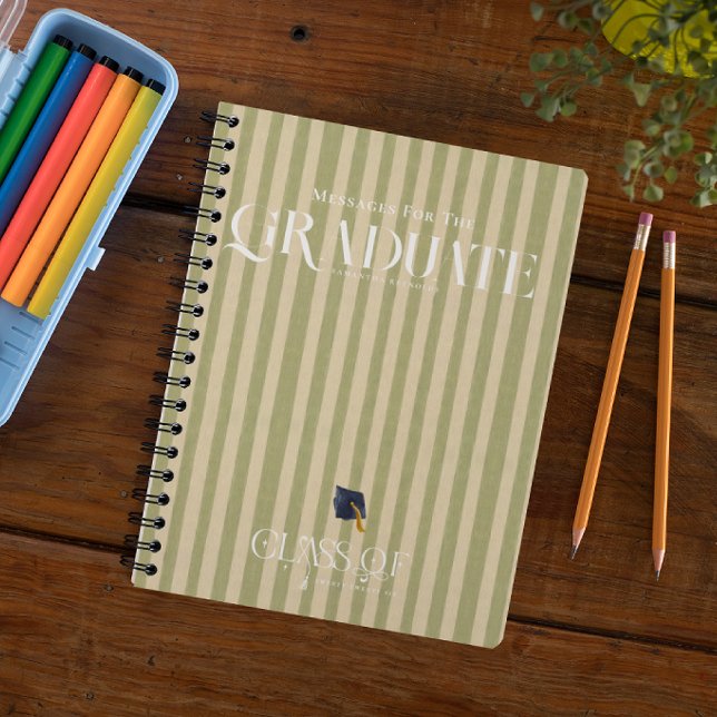 Caderno Espiral Graduation Advice & Message Notebook (Criador carregado)