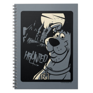 Caderno Espiral Gráfico assombrado Noir da mansão de Scooby-Doo