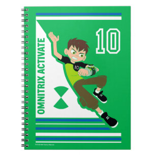 Caderno Espiral Gráfico atlético Ben Tennyson