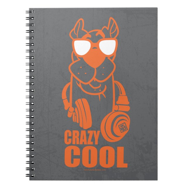 Caderno Espiral Gráfico de auscultadores "Legal maluco" Scooby-Doo (Frente)
