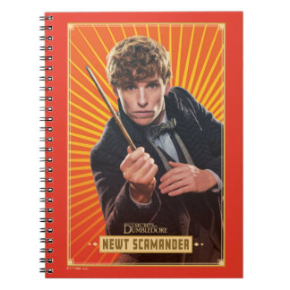 Caderno Espiral Gráfico de Caracteres Newt Scamander