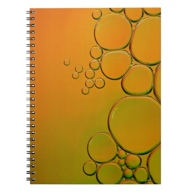 Caderno Espiral Gráfico de orvalho de água (Frente)