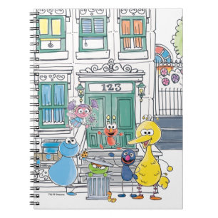 Caderno Espiral Gráfico de Sesame Pals Doodley