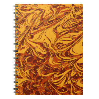 Caderno Espiral Gráfico de Textura de Vintage com Grunge de Fundo 