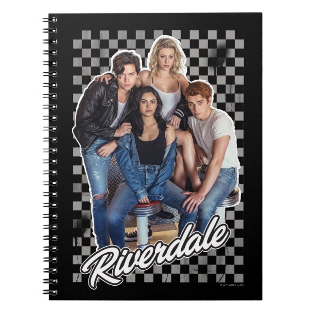 Caderno Espiral Gráfico do Grupo Riverdale Retro (Frente)
