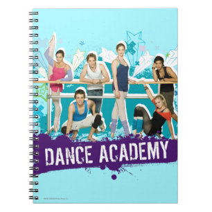 Caderno Espiral Gráfico do molde da academia da dança