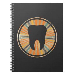 Caderno Espiral Gráfico dos dentes da oficina de odontologia orto