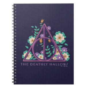 Caderno Espiral Gráfico Floral Deathly Hallow